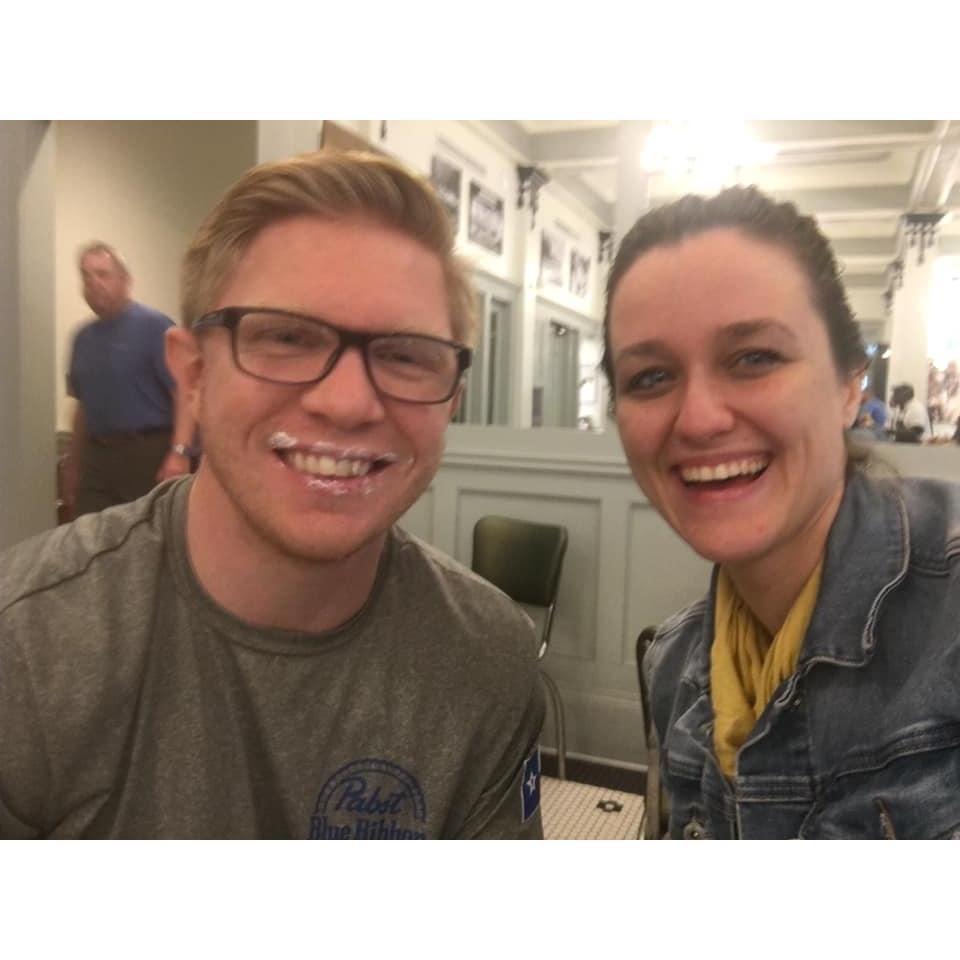 Our honeymoon in Cafe Du Monde