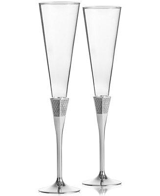 Lismore Diamond Toasting Flute Pair
