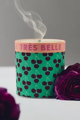 Emi Fruity Black Cherry & Tonka Glass Candle