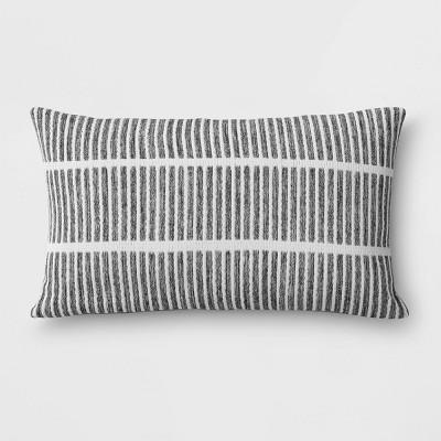 Outdoor Lumbar Throw Pillow Gray - Project 62™
