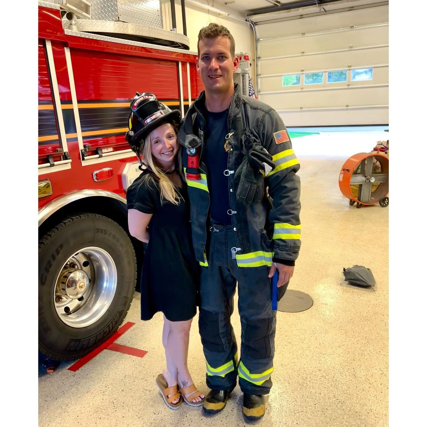 Chelby's favorite fire fighter - Kyle <3