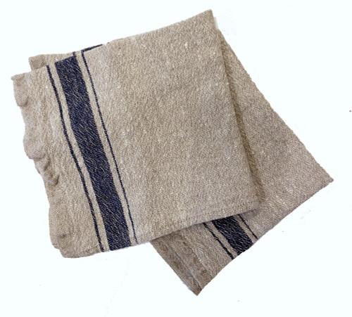 Woven Linen Hand Towel Blue Lithuania (14" x 24")