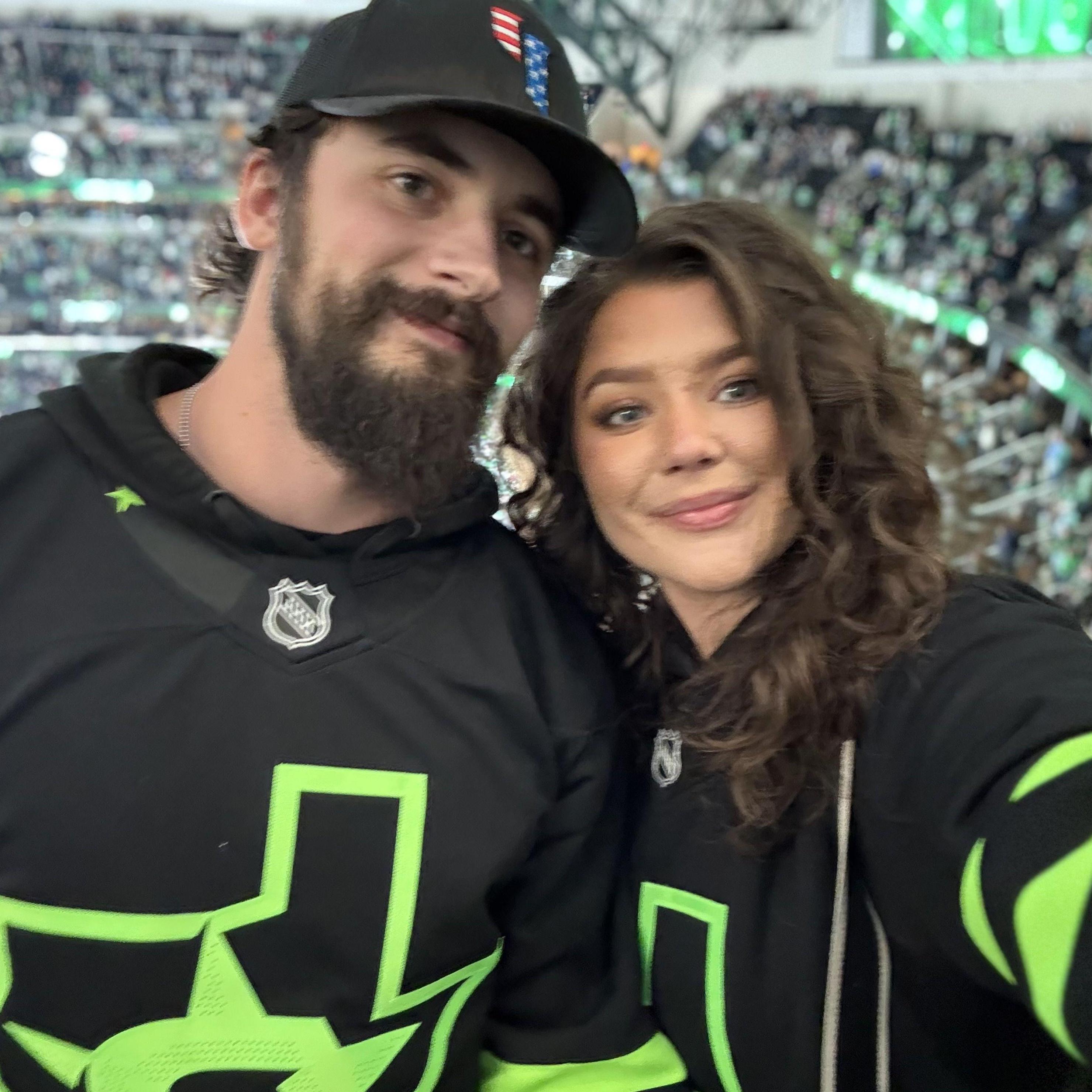 Went to our first hockey game together