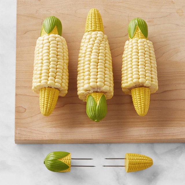 Corn-Shaped Corn Picks, Set of 4