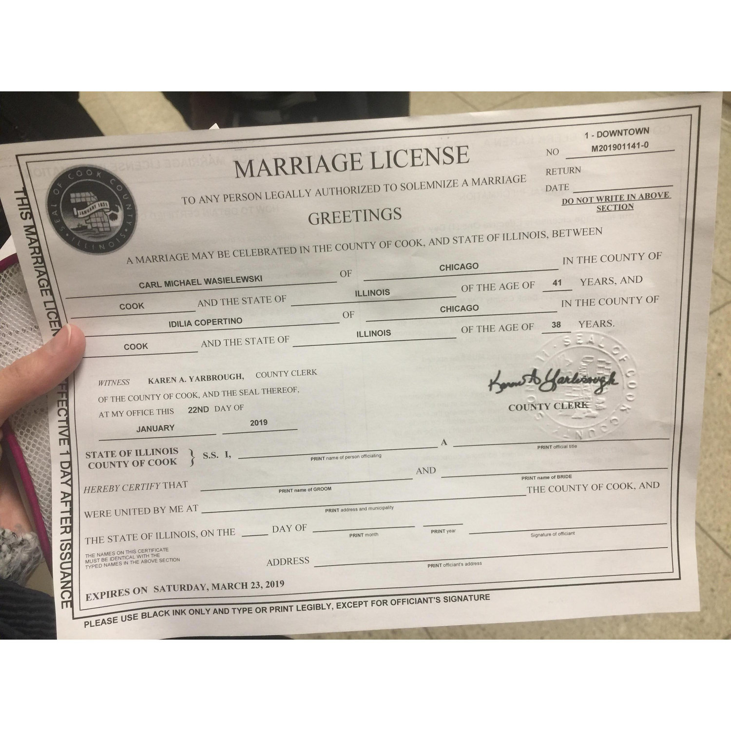 Mission accomplished! License and Cultural Center location!