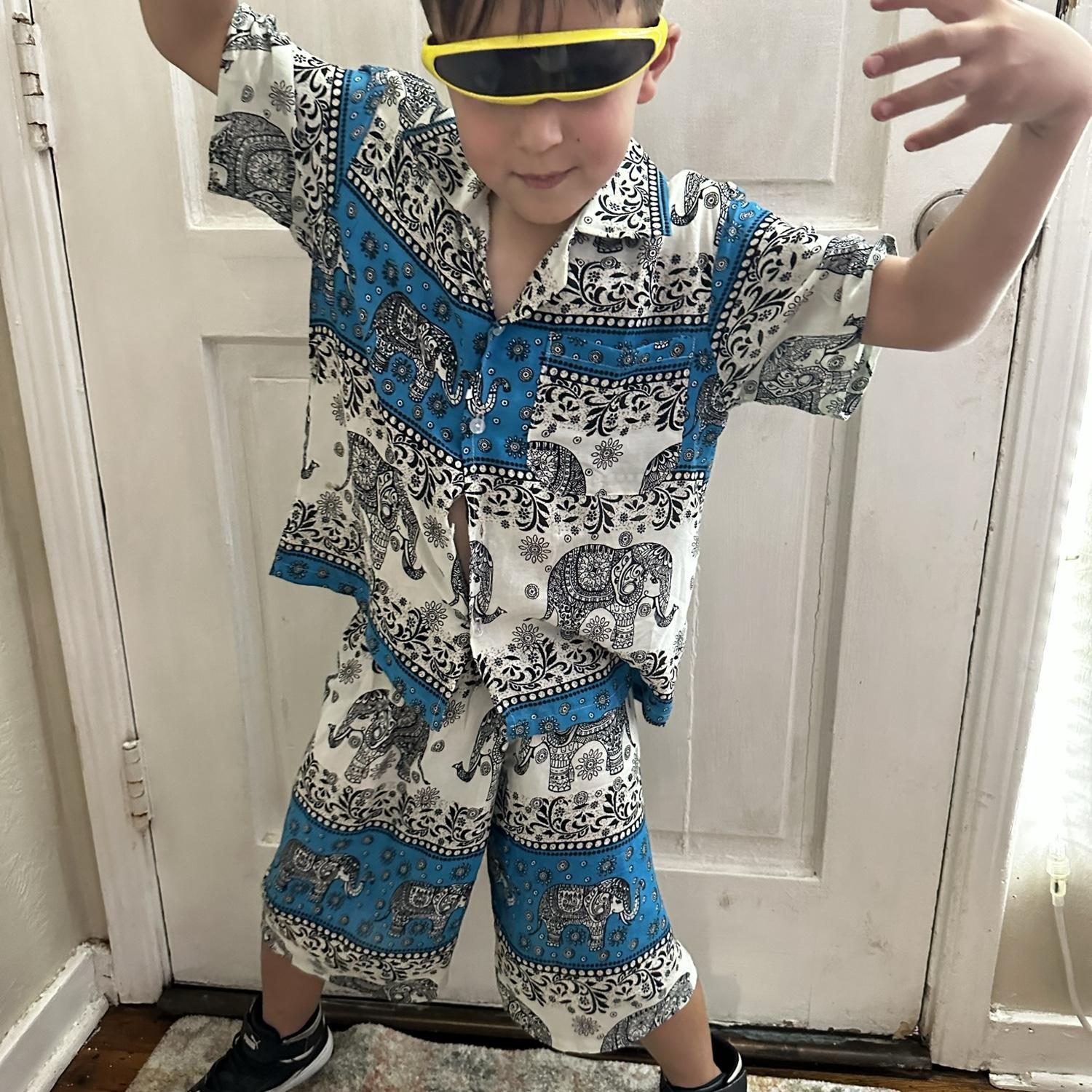 Jordan Rockin his gifts from Lolo