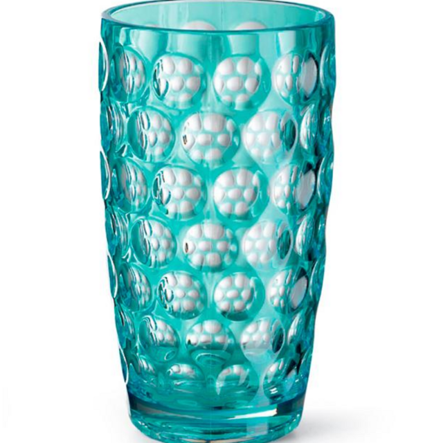 Lente Highball Acrylic Tumbler - Turquoise
