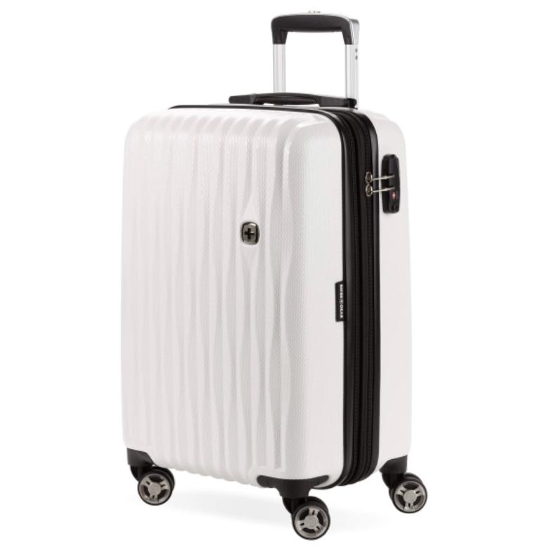 Swissgear 7272 19" USB Energie Expandable Carry On Hardside Spinner Luggage - White