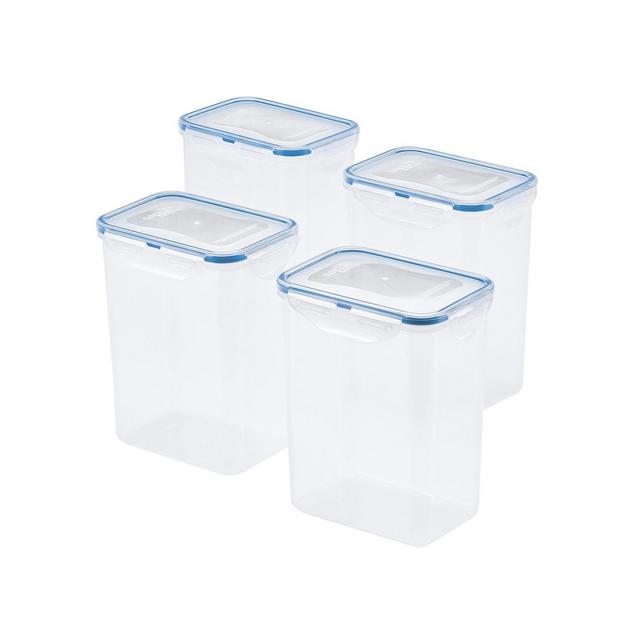 Lock n Lock Easy Essentials 7.6-Cup Rectangular Food Storage Container, Set of 4