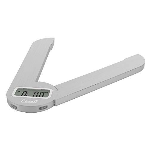 Escali Savu F115 Space Saving Folding Compact Kitchen Scale, Tare Functionality, 11lb Capacity, Stainless Steel