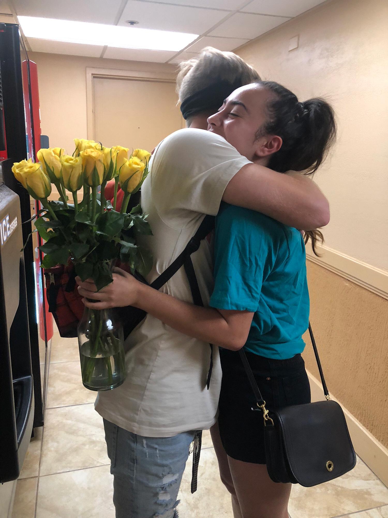 Seeing each other after 3 weeks apart and only spending a few hours together to Jonathan leave for the Amazon Missions Trip the next day for 32 days - July 1, 2018