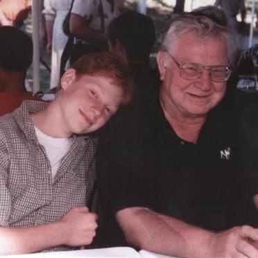 Dennis 12 years old with his grandpa