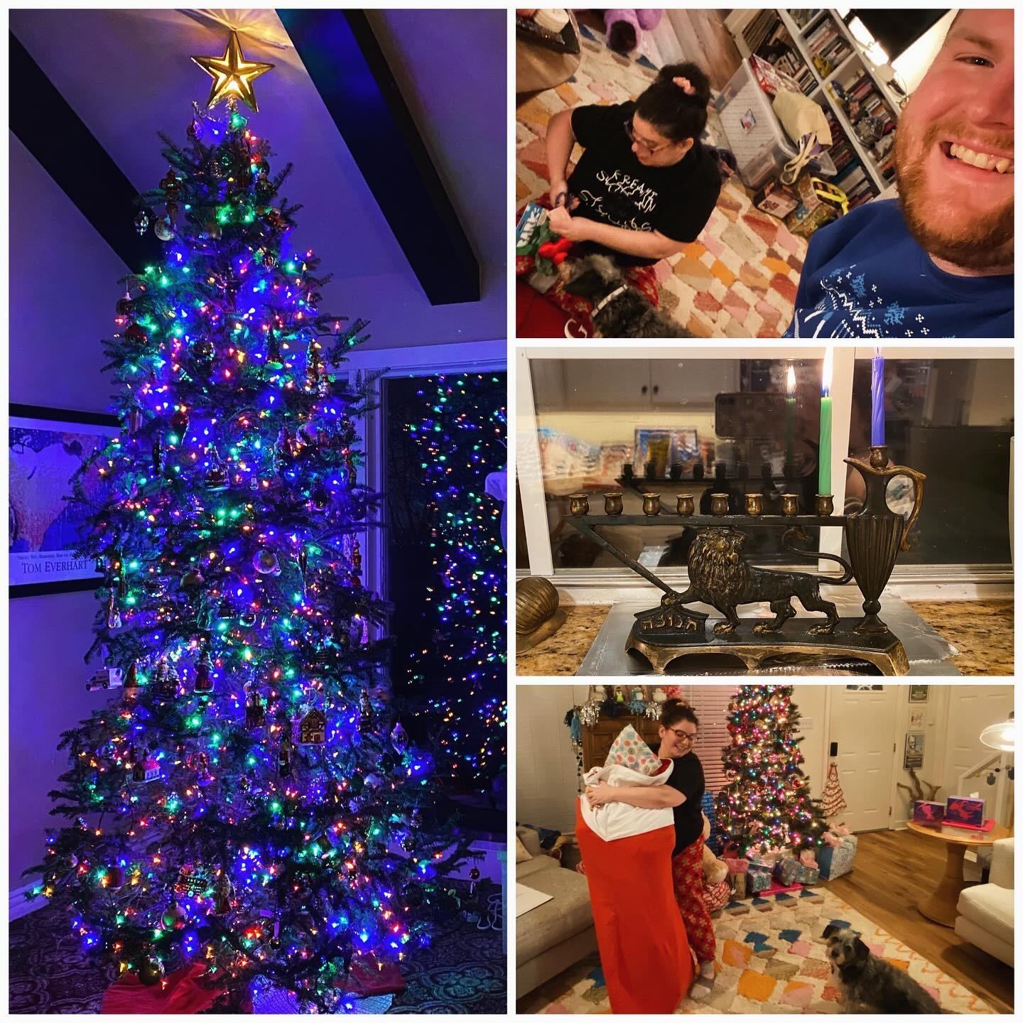 Holiday season 2023. Our home in Park Hill and with family in Fayetteville, AR.