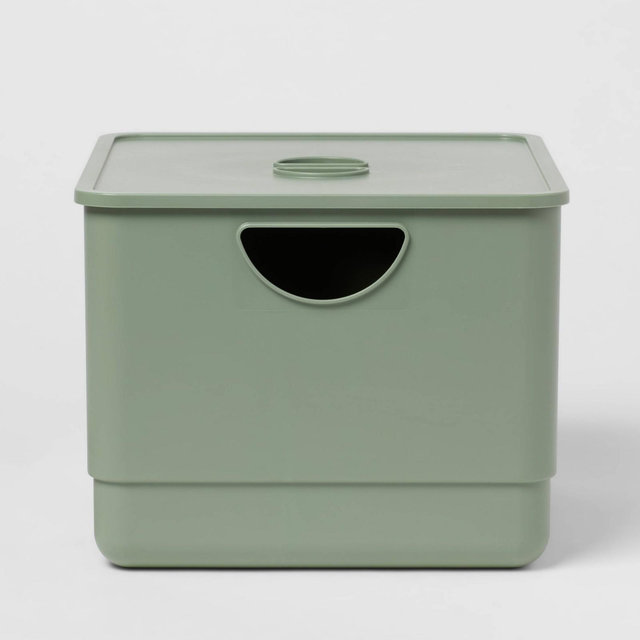 Kids' Storage with Lid Green - Pillowfort™
