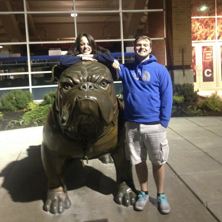 One of the very first pictures we took together. Go Zags!