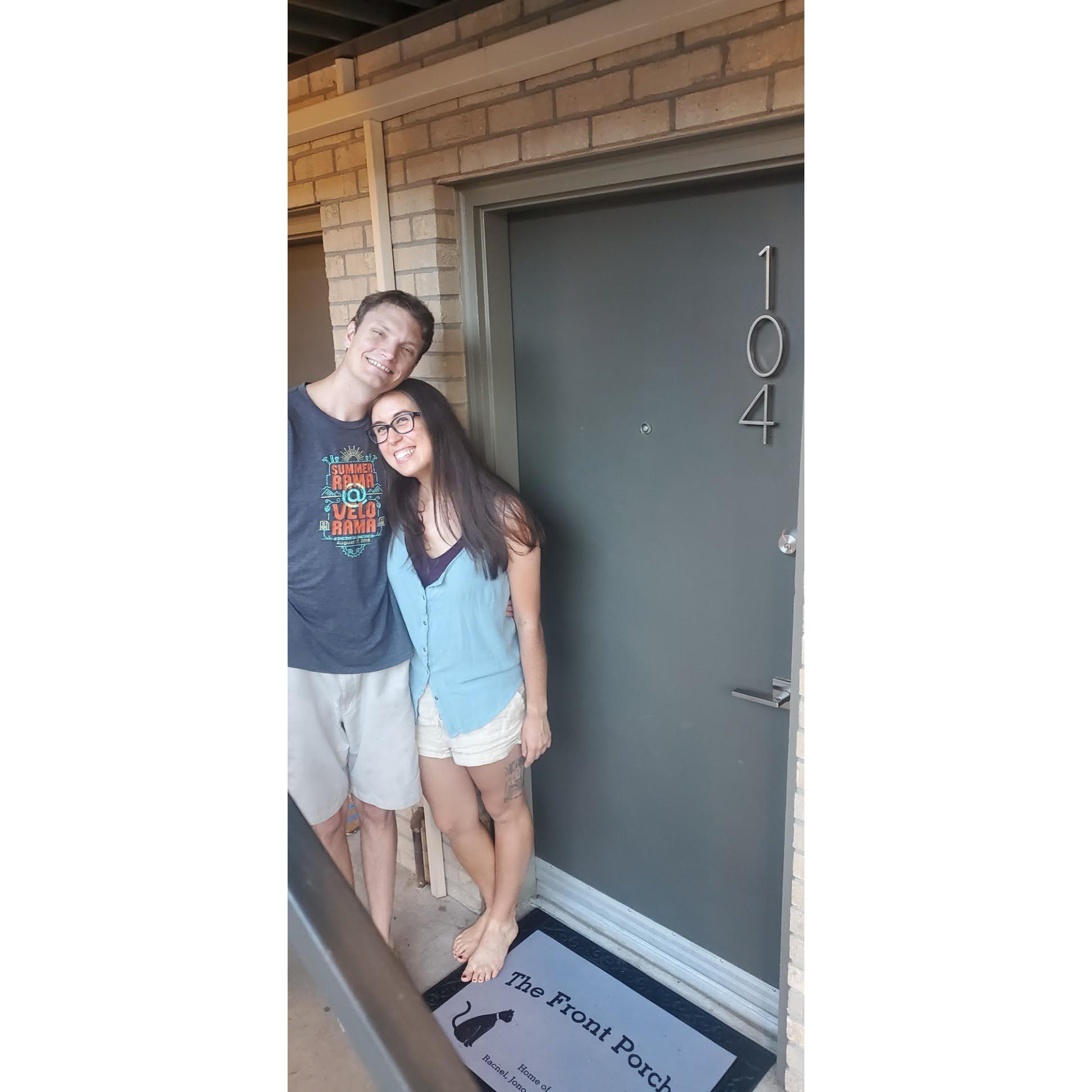 Our first apartment together in Wash Park (Denver), July 2020.