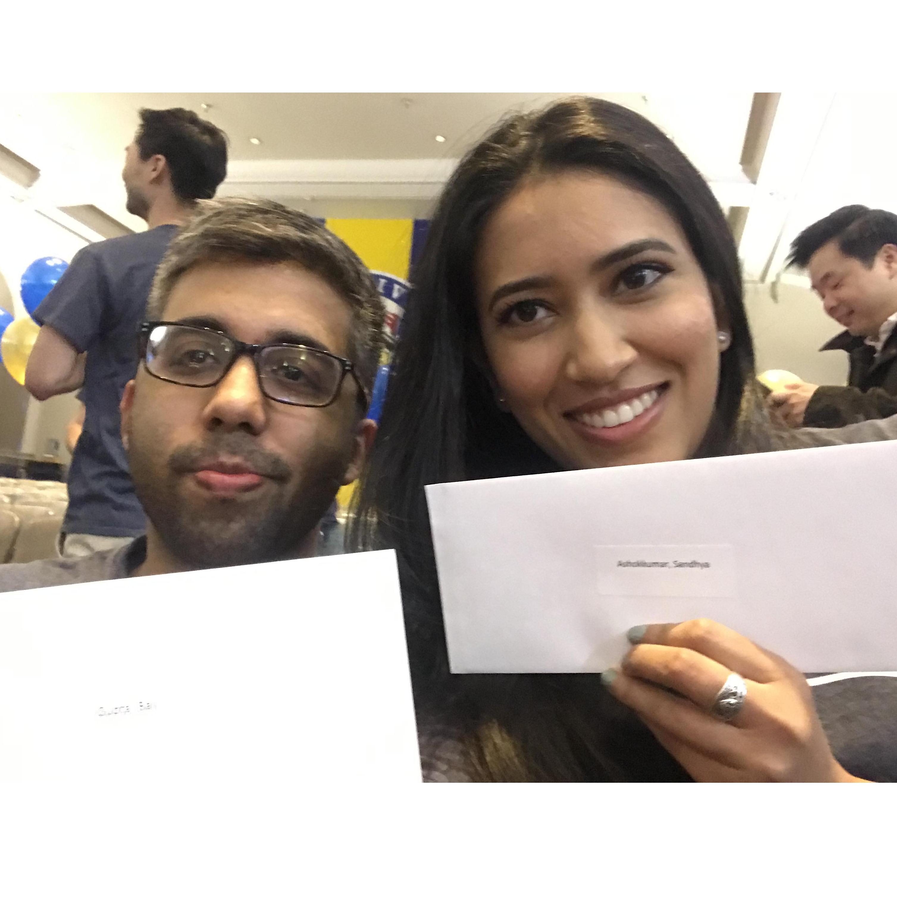 Match Day....before we opened our letters....