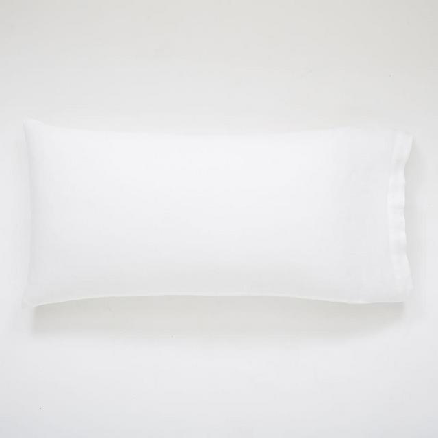 European Flax Linen Sheet Set, King Pillowcase Set, White