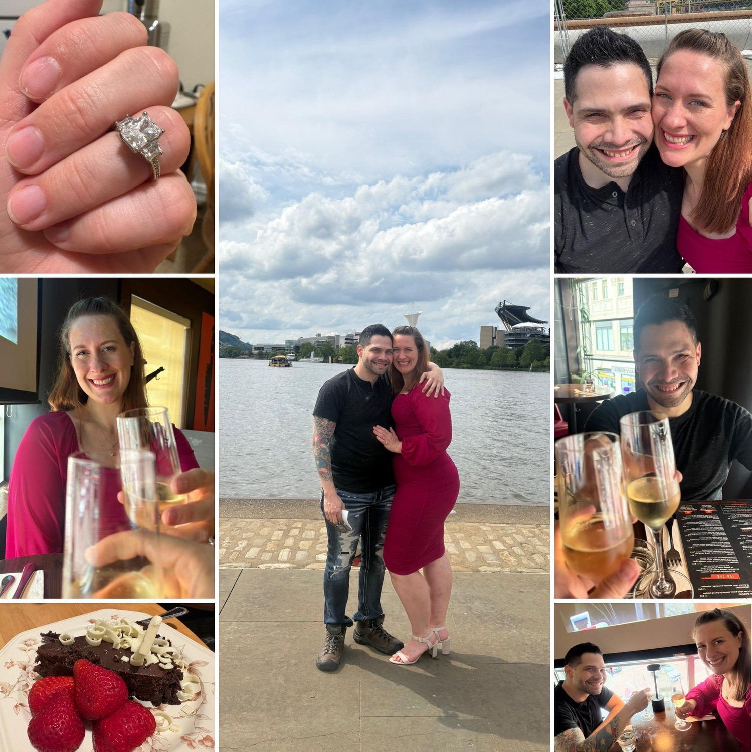 The joyful day when Mario asked Adrienne to be his wife and she said yes! It was the perfect way to celebrate 1 year of dating.