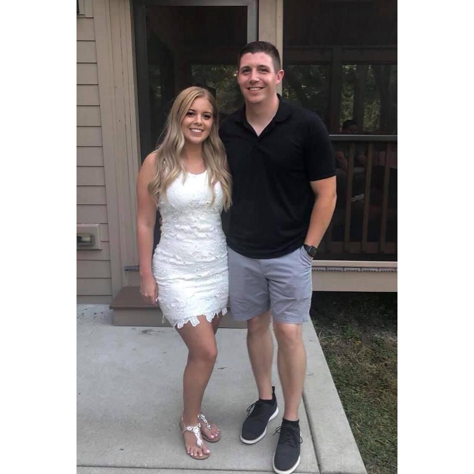 2019: Our engagement party.