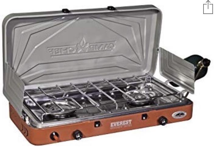Camp Chef MS2HP Mountain Camping Series Outdoor Cooking 2 Burner High Pressure Camp Stove
