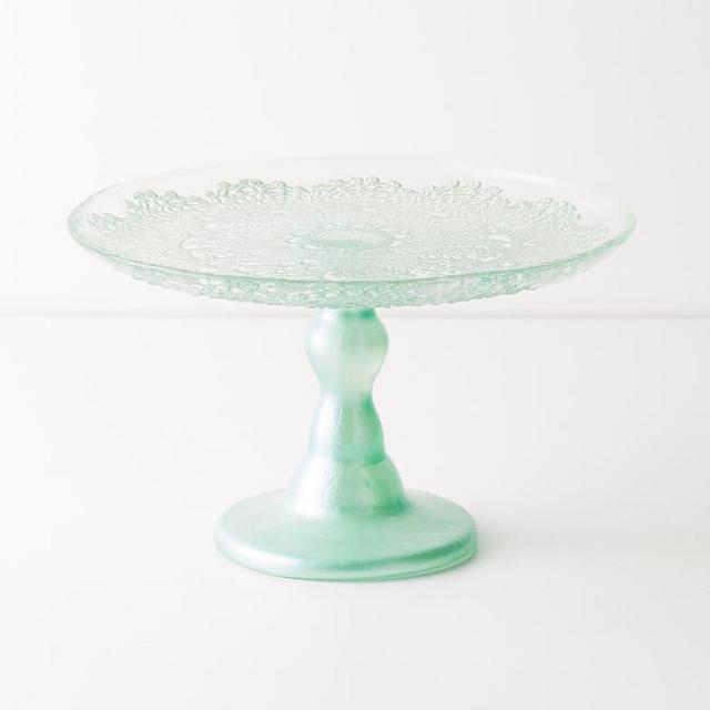 Metallic Lace Cake Stand