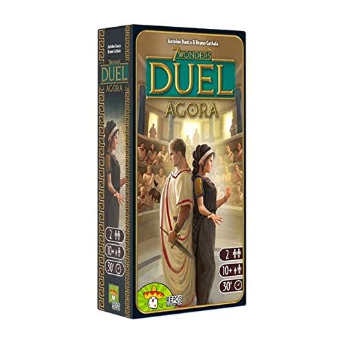 7 Wonders Duel Agora Board Game EXPANSION | Board Game for 2 Players | Strategy Board Game | Civilization Board Game | Board Game for Couples | Ages 10 and up | Made by Repos Production