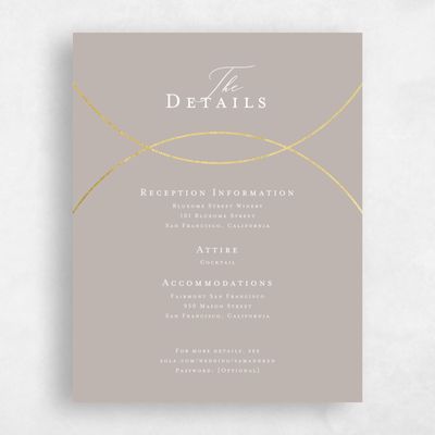 Greige, Grey Wedding Enclosure - Paltz Foil