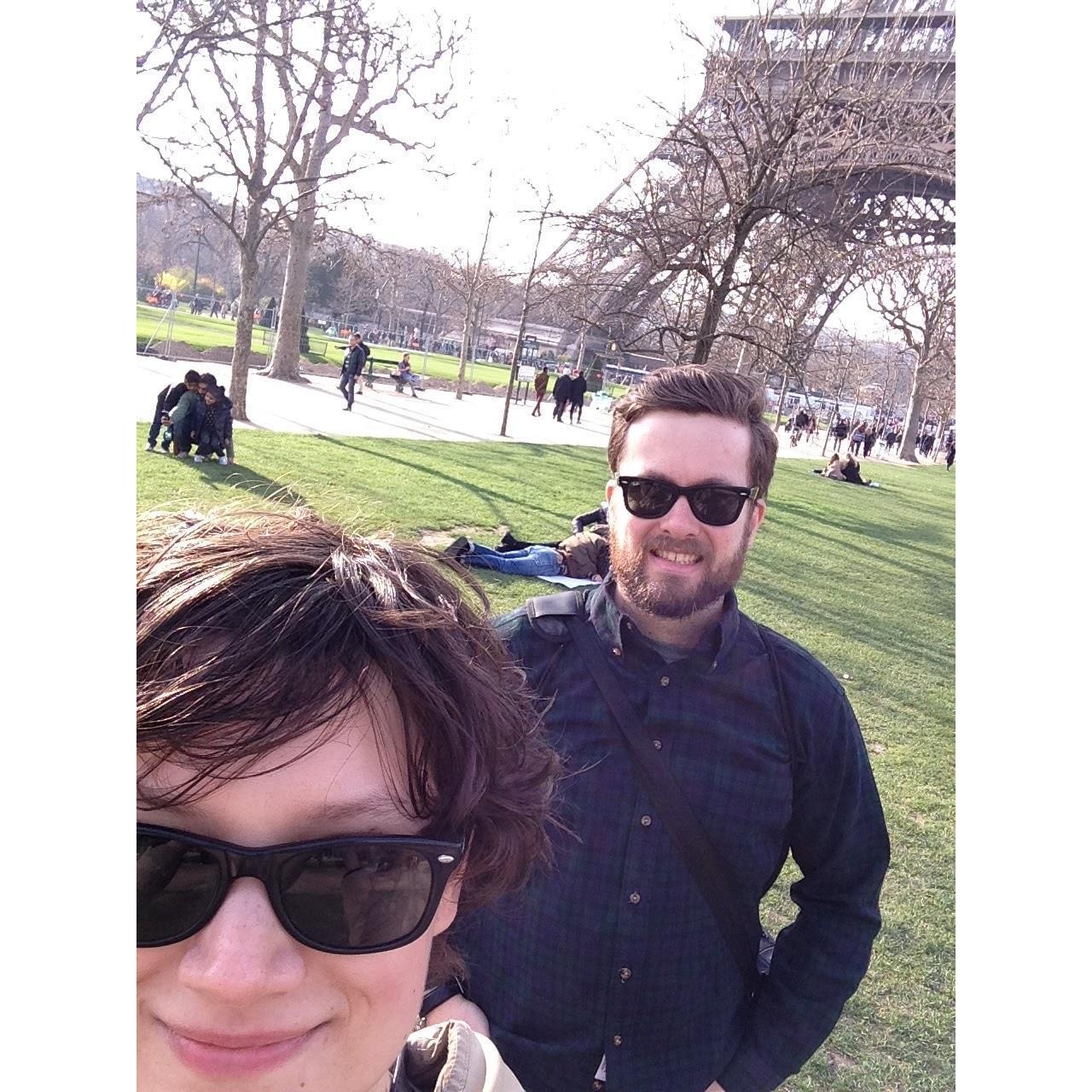 Two kids in Paris, 2017.