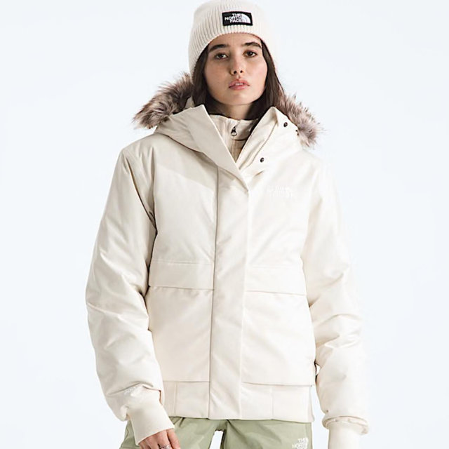 White short snow coat