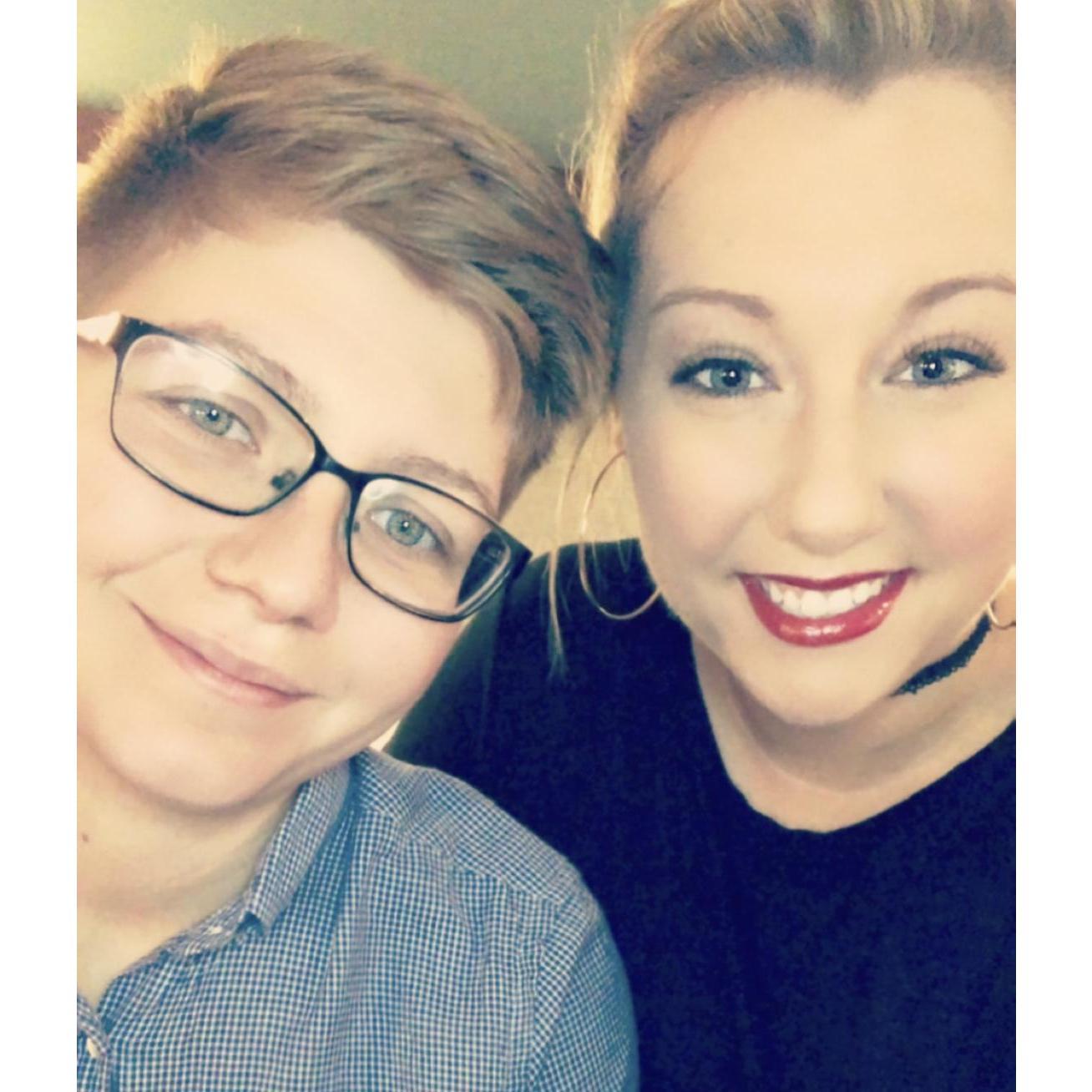 Our first night out on our first vacation together!