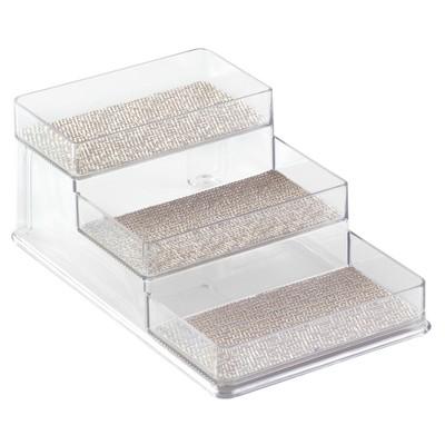 InterDesign Twillo Spice Rack 3-Tier Organizer Large Clear