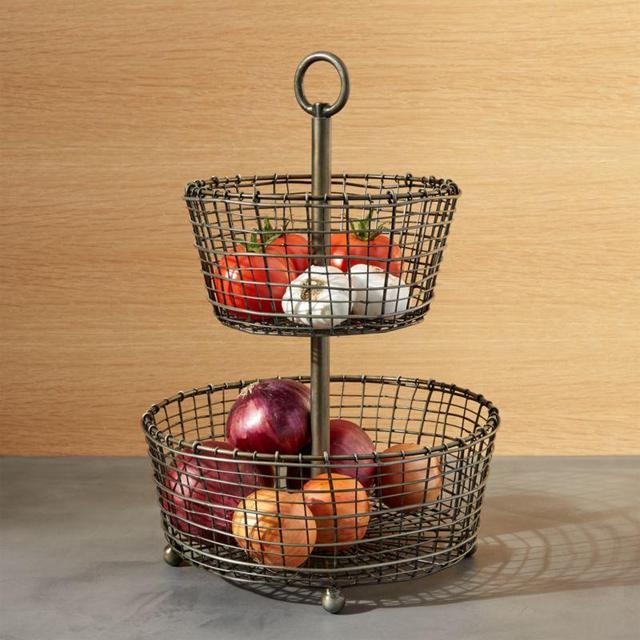 Bendt 2-Tier Iron Fruit Basket
