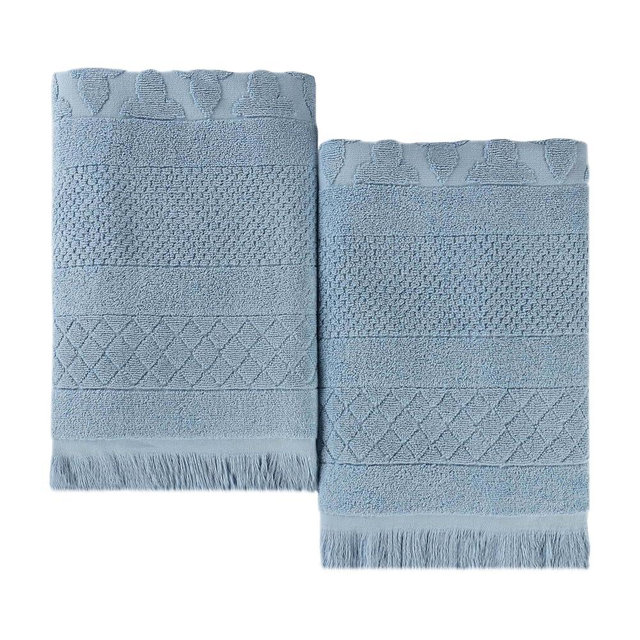Superior Cotton Bath Sheet Set, Oversized Large Absorbent Body Towels, Luxury Soft Quick Drying, Shower, Spa, Hotel, Pool, Guest Bathroom, Home Essentials, Set of 2, Rolla Collection, Blue