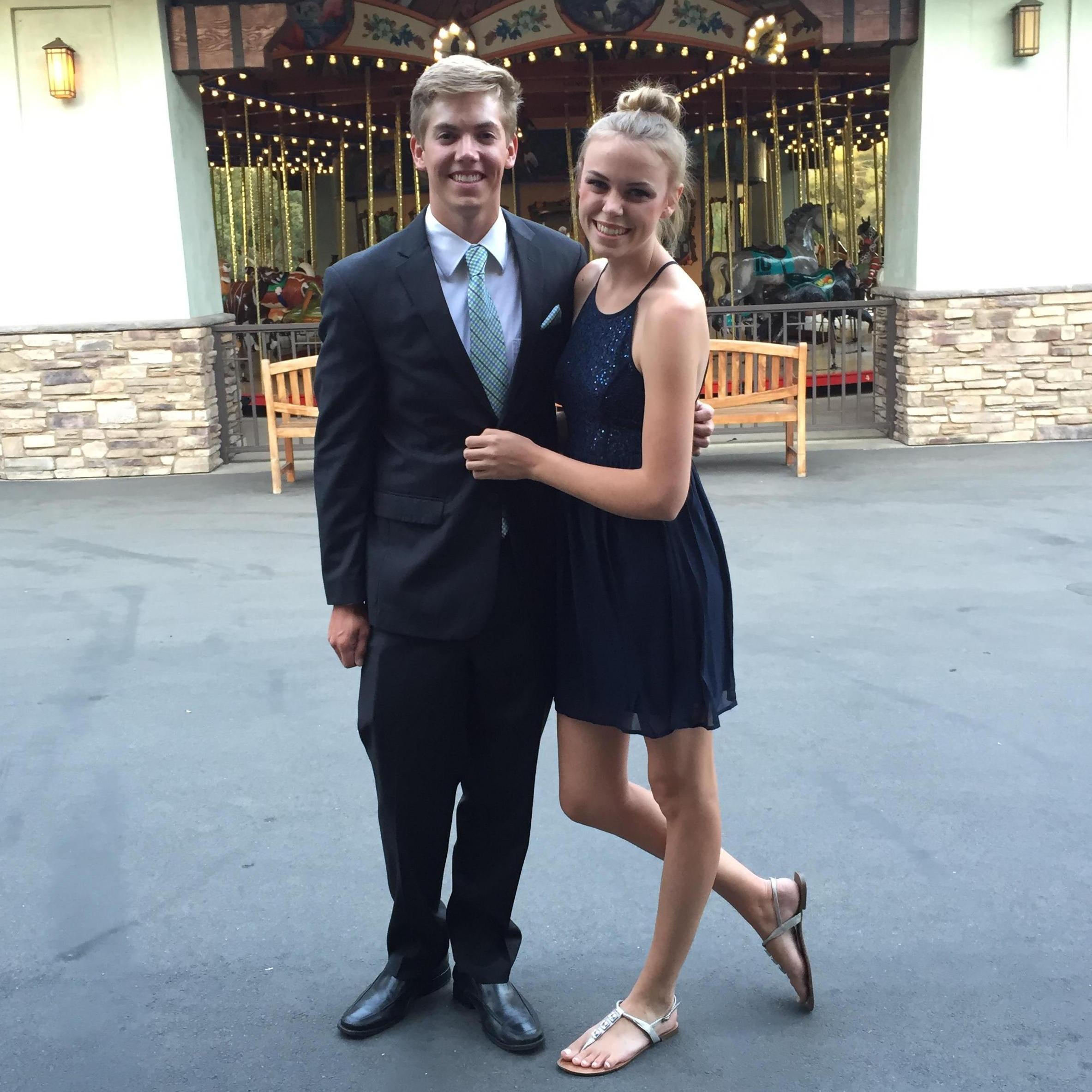 Josh first asked Shannon to a school formal with a cake and a balloon, smart man!