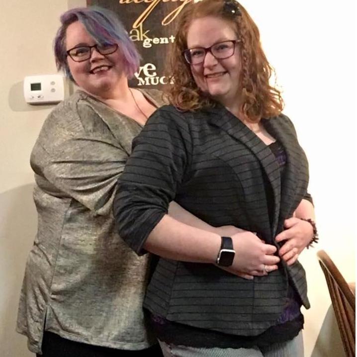 Before attending Queer Prom at Trouble Bar in Louisville.