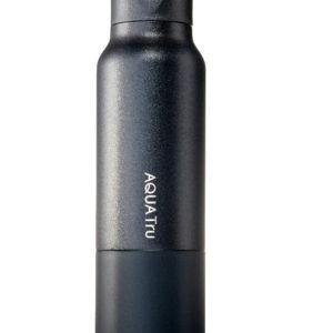 AquaTru Stainless Steel Water Bottle, Urchin Black