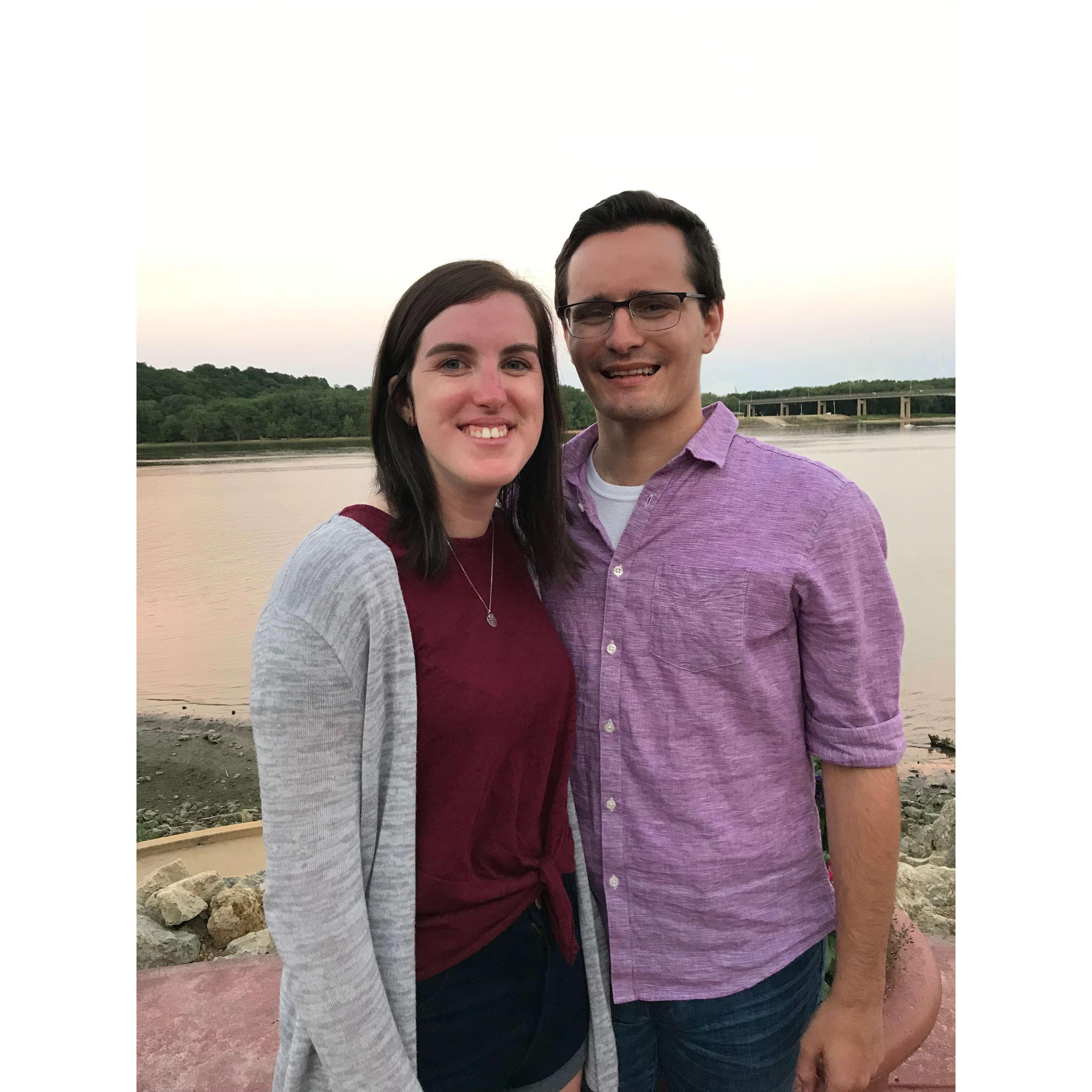 One of Kristen's favorite pictures of the two of them celebrating Kristen's 25th birthday during a surprise party in Iowa.