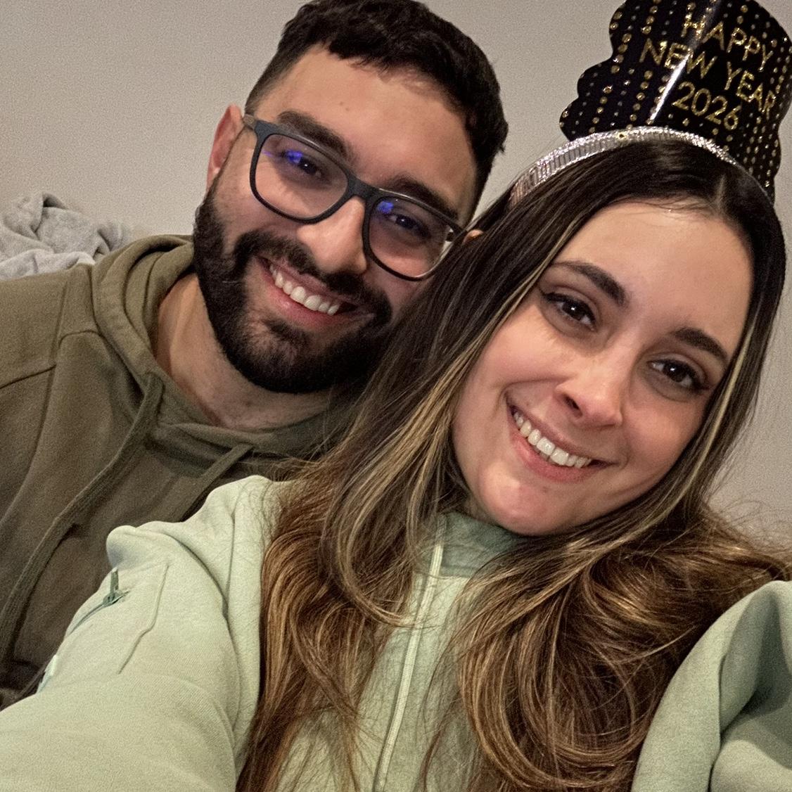 Us ringing in the New Year for the last time before becoming, "The Garcia's"