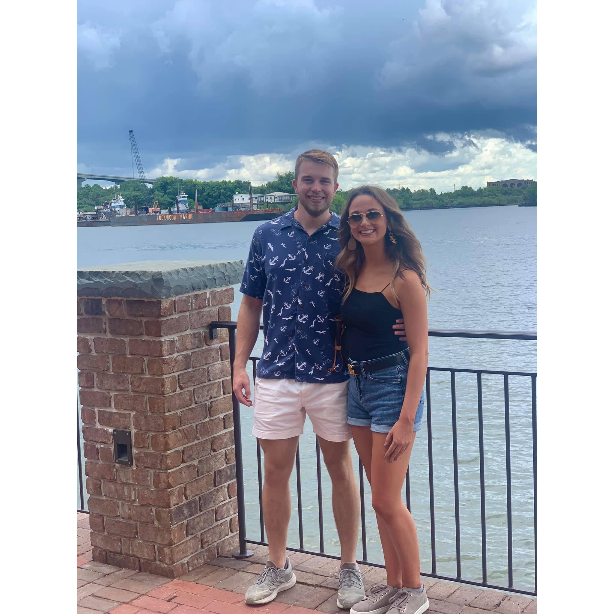 This was shortly after the two first started dating in June 2020 during a trip to Savannah.