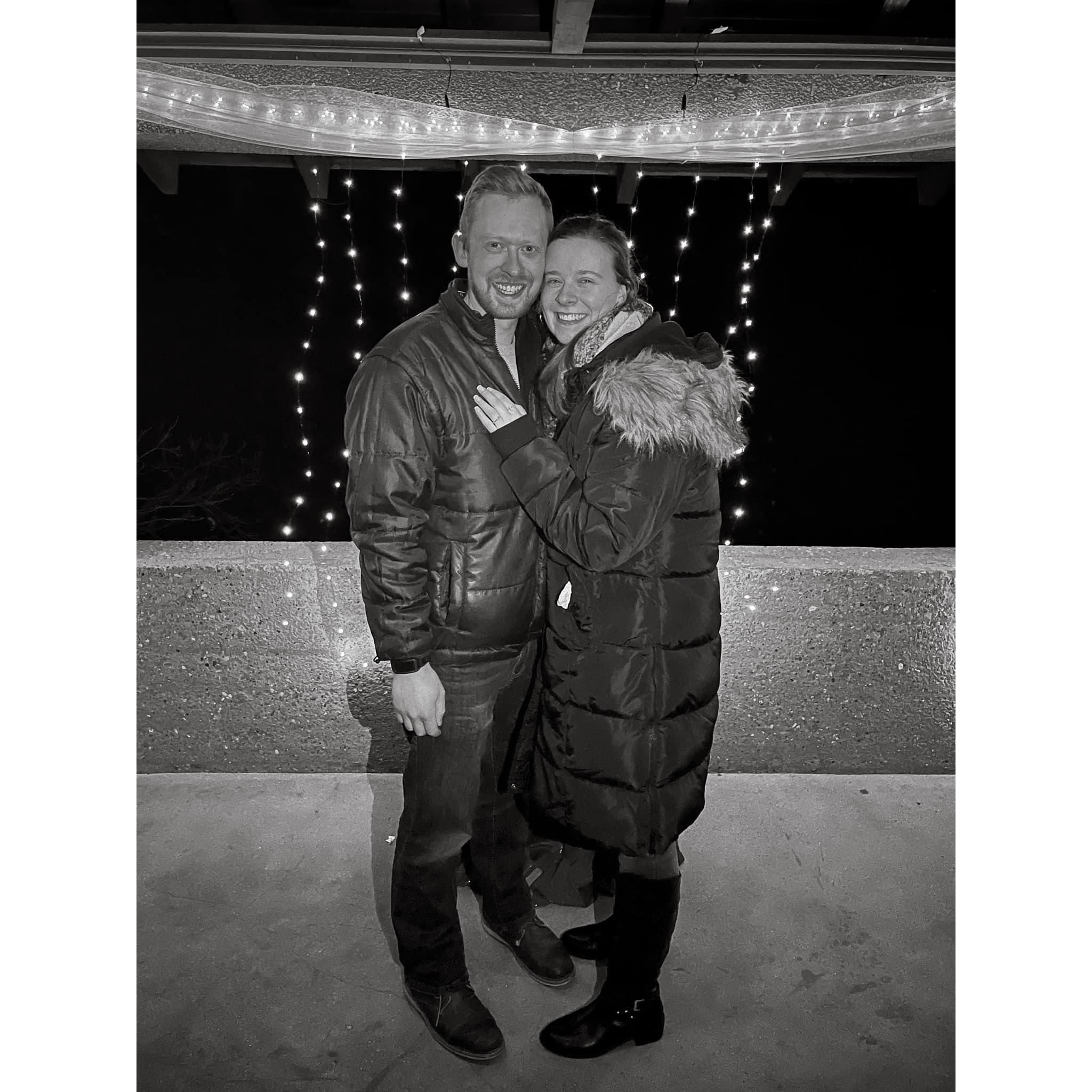 The day Nathan proposed out at Green Lake Campgrounds (also his birthday!)