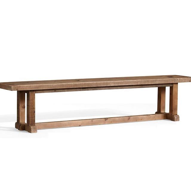Stafford Reclaimed Wood Dining Bench, 86" - 14"