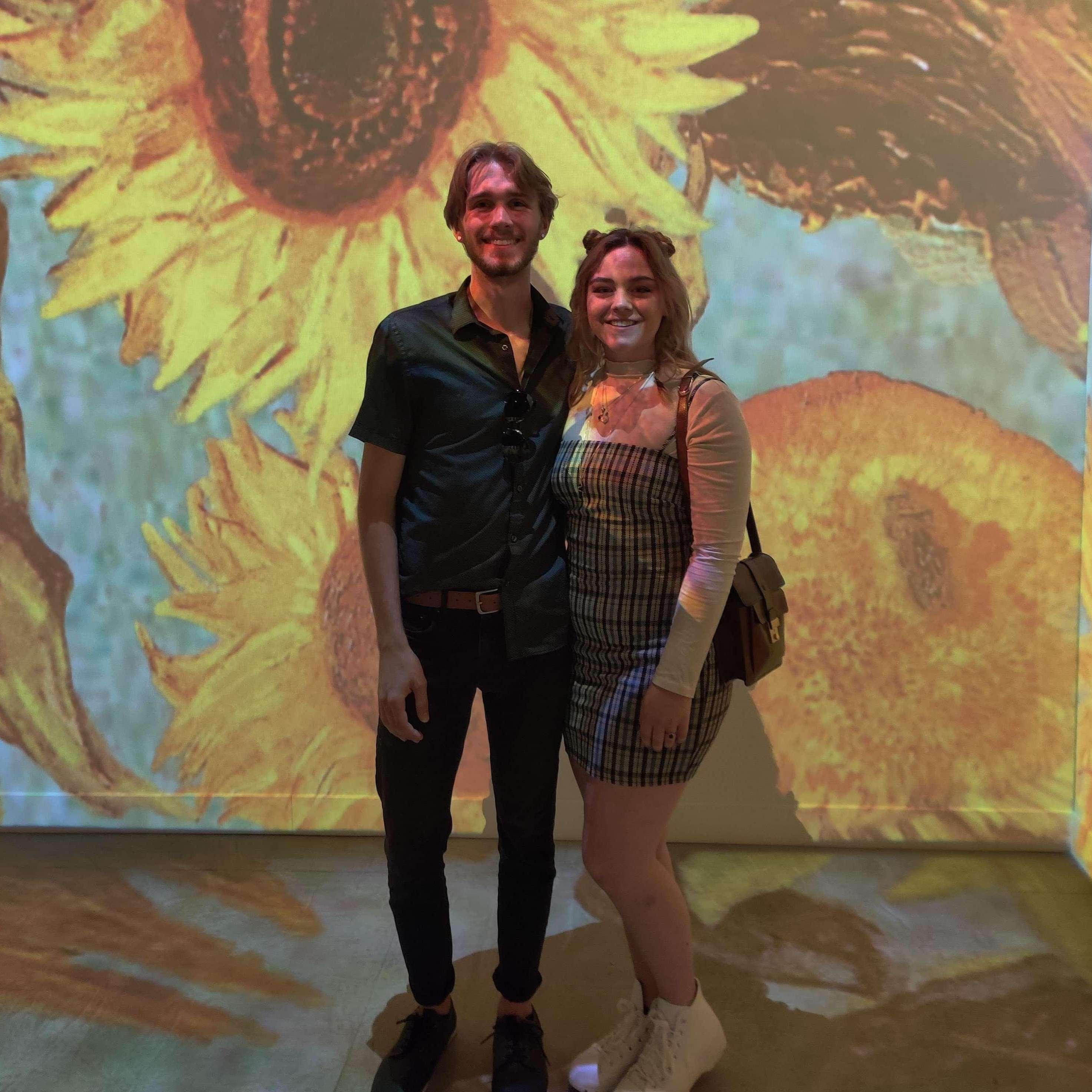 Alex bought us tickets to see my favorite artist's experience!