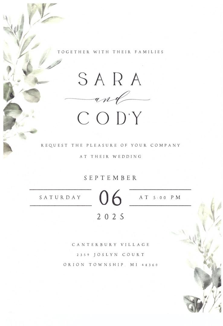 The Wedding Website of Sara Alsakka and Cody Buehner
