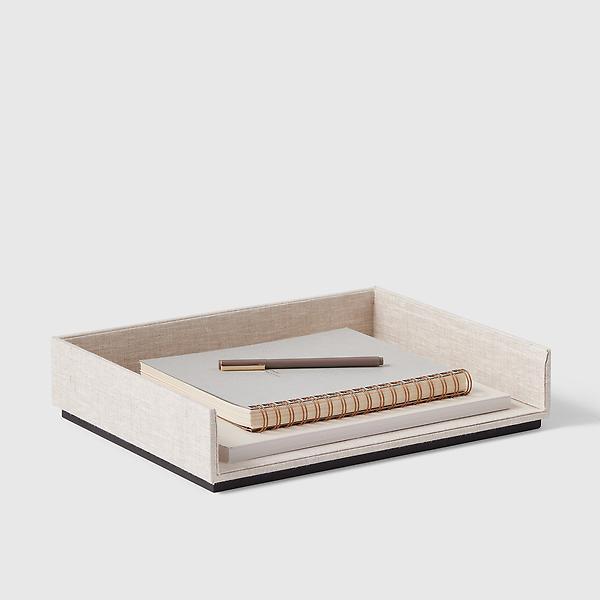 Marie Kondo Harmony Linen Landscape Stacking Letter Tray