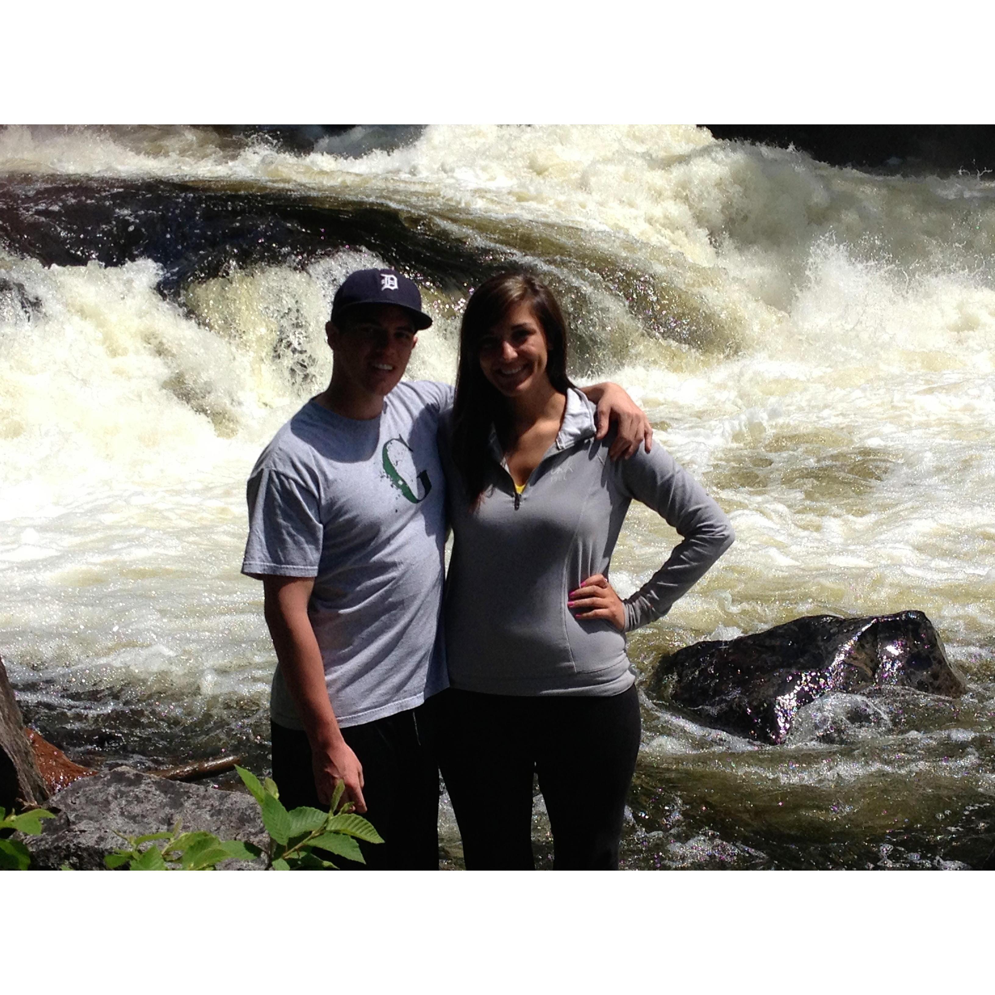 Elena's first time visiting "The Lodge" in Quebec, Canada.