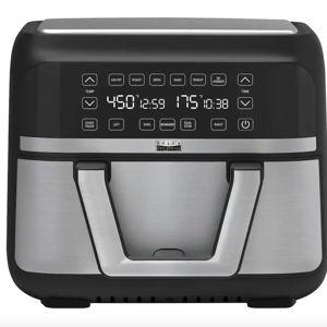 bella PRO - 9-qt. TriZone Touchscreen Air Fryer with Dual Flex Basket - Stainless Steel
