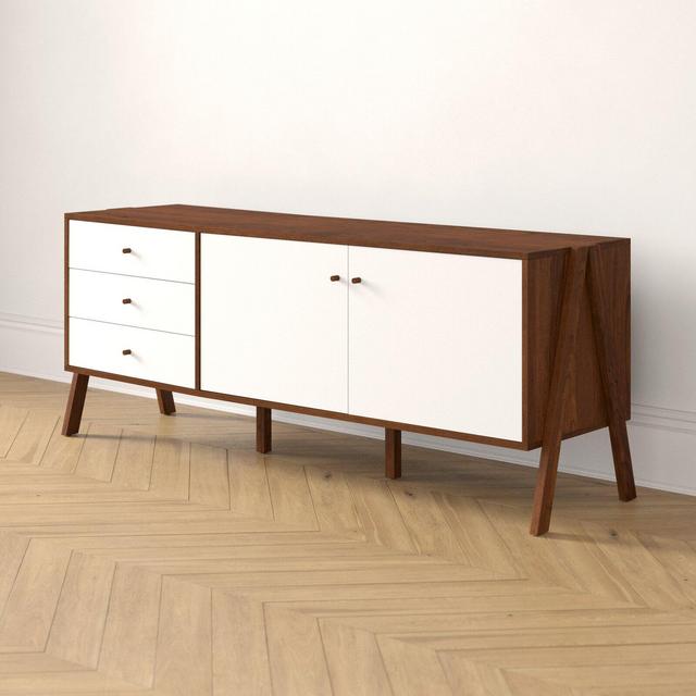 Adelia 65.4" Wide 3 Drawer Buffet Table