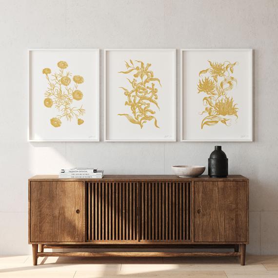 Vintage Botanical Print Set