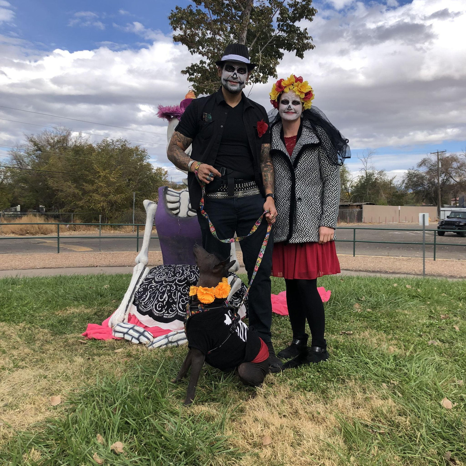 Celebrating Xochi's heritage at the Dia de los Muertos Parade in the Albuquerque South Valley
